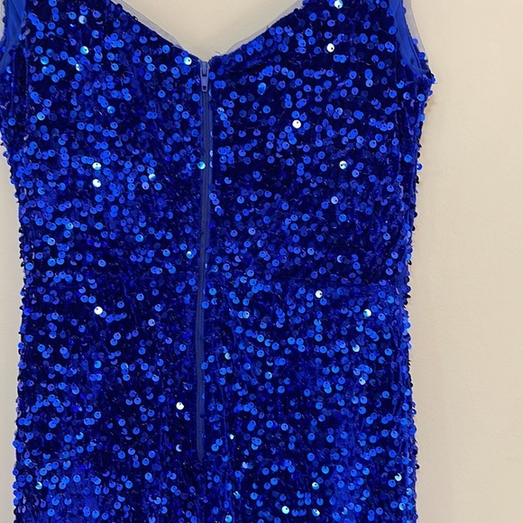 Sequin Velvet Maxi  Dress - Picture 8 of 8